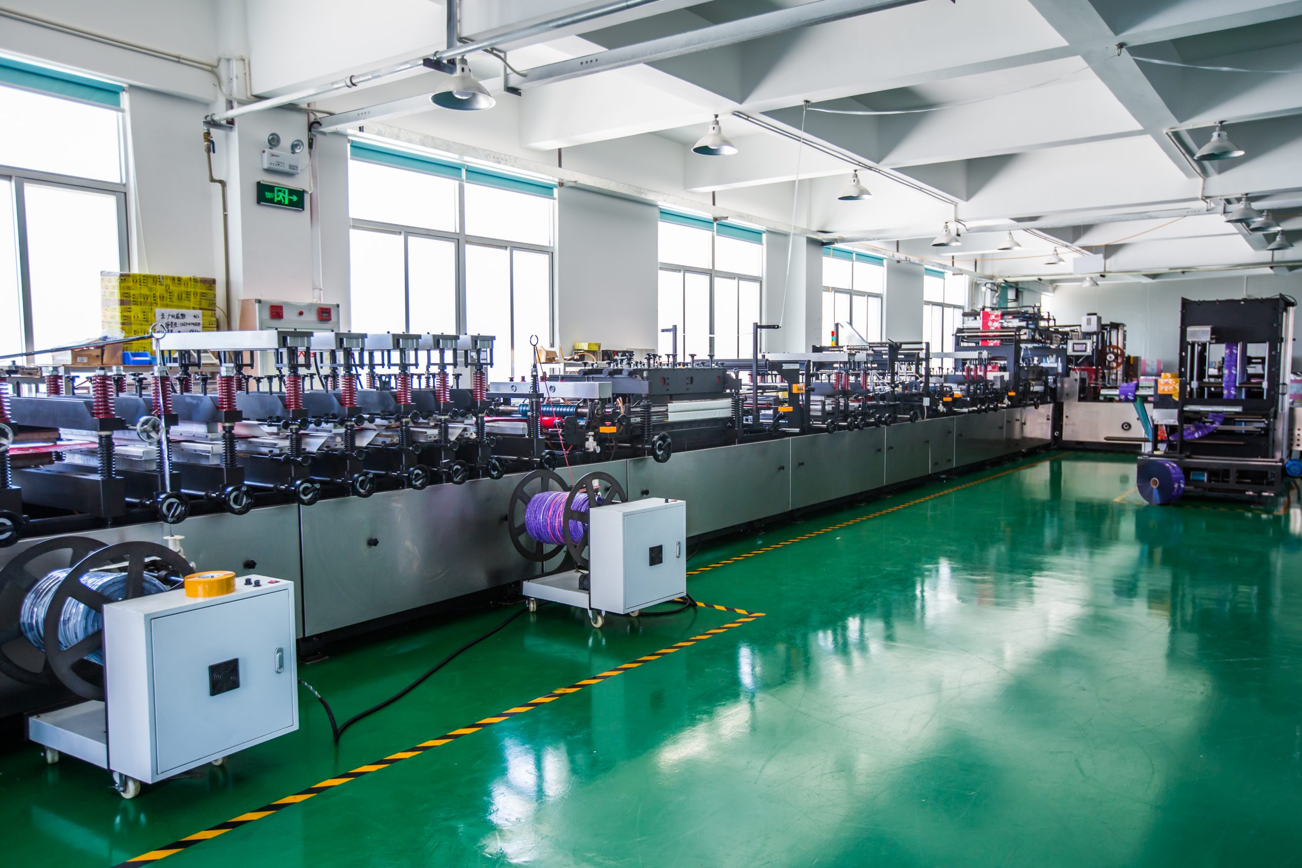 Gravure printing line at Lion Packaging's pouch factory