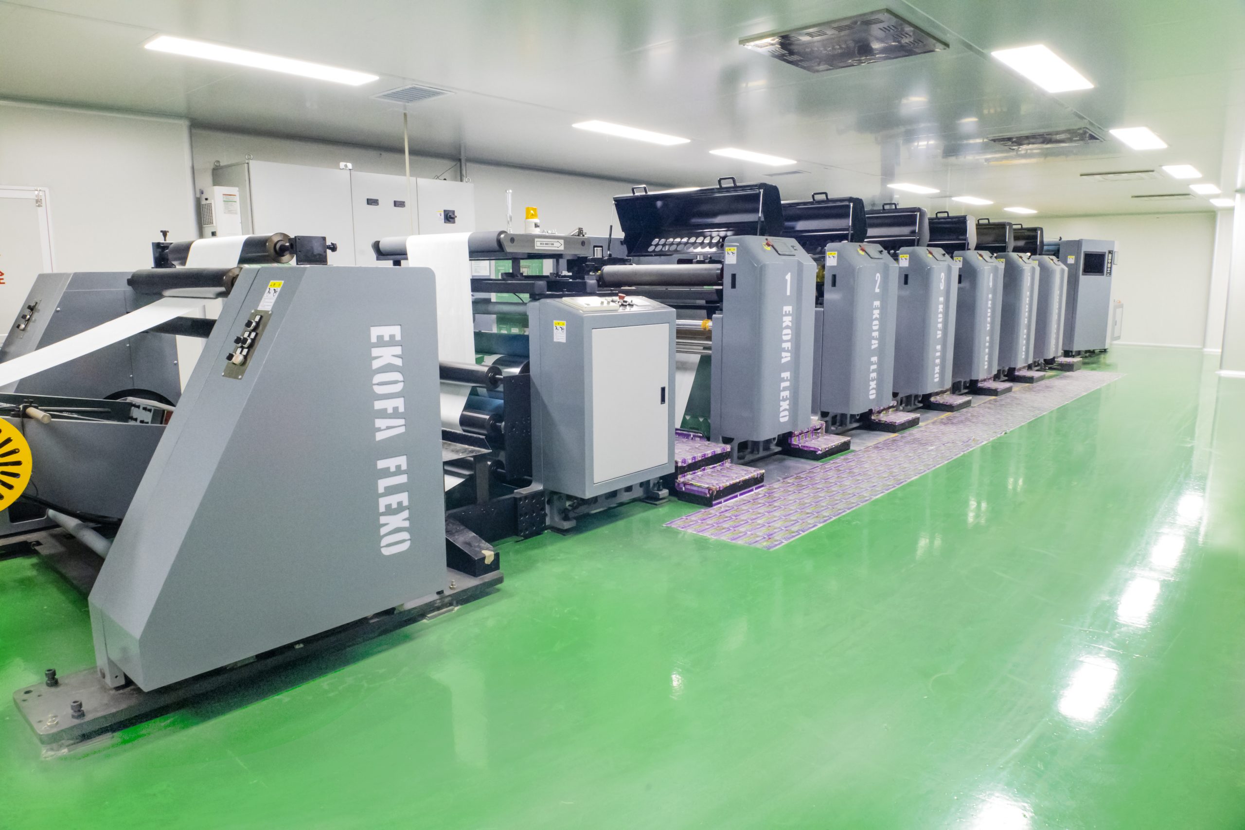 Lamination room at Lion Packaging's flexible packaging factory